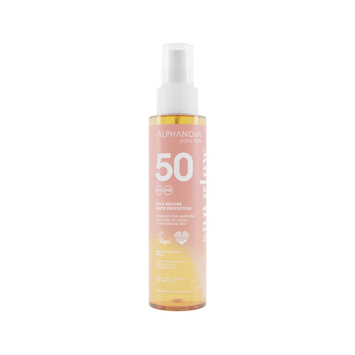 Alphanova Daily Sun Protective Sun Oil SPF50 Sun Glow afbeelding