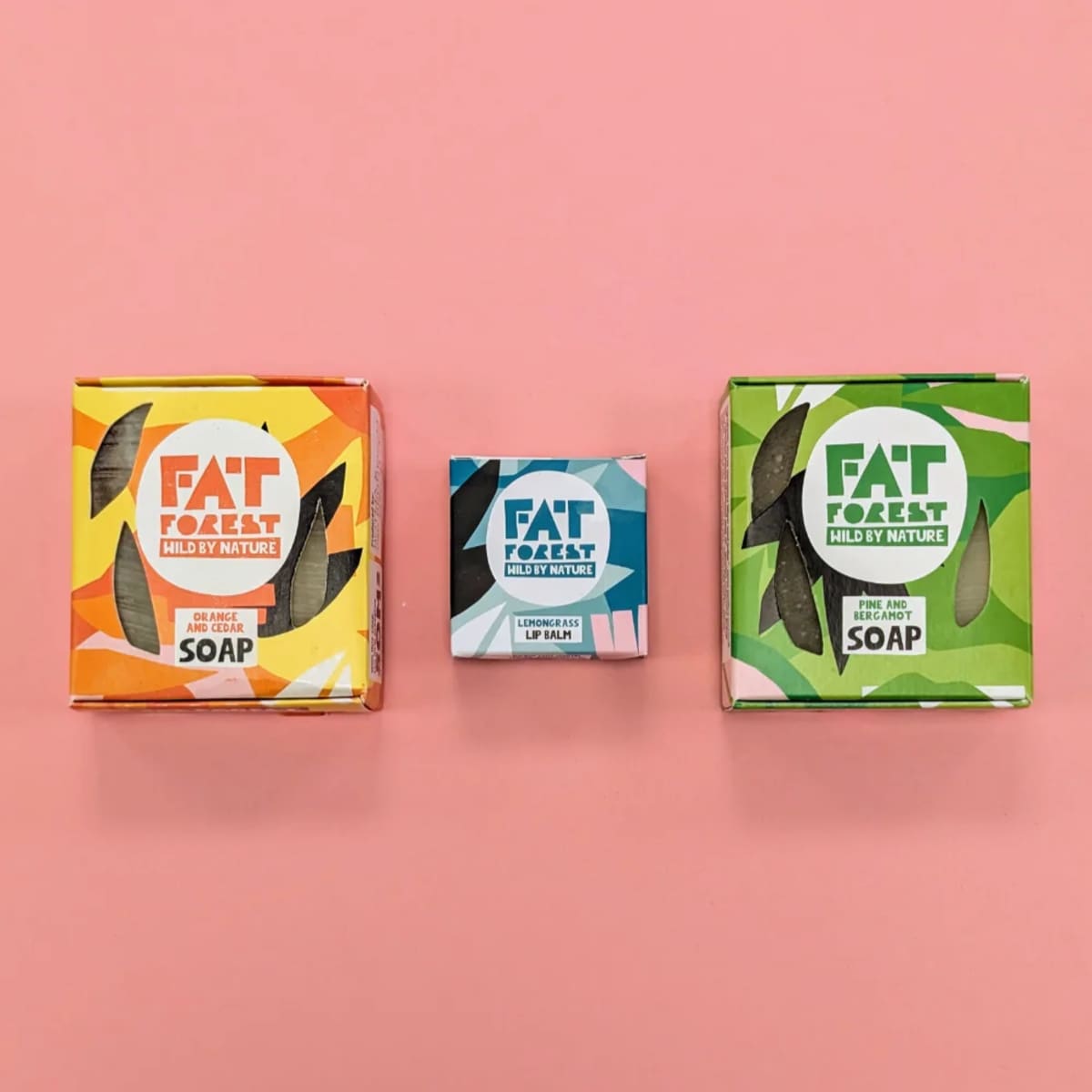 Fat Forest Orange & Cedar Soap, Pine & Bergamot Soap en gratis lipbalm afbeelding