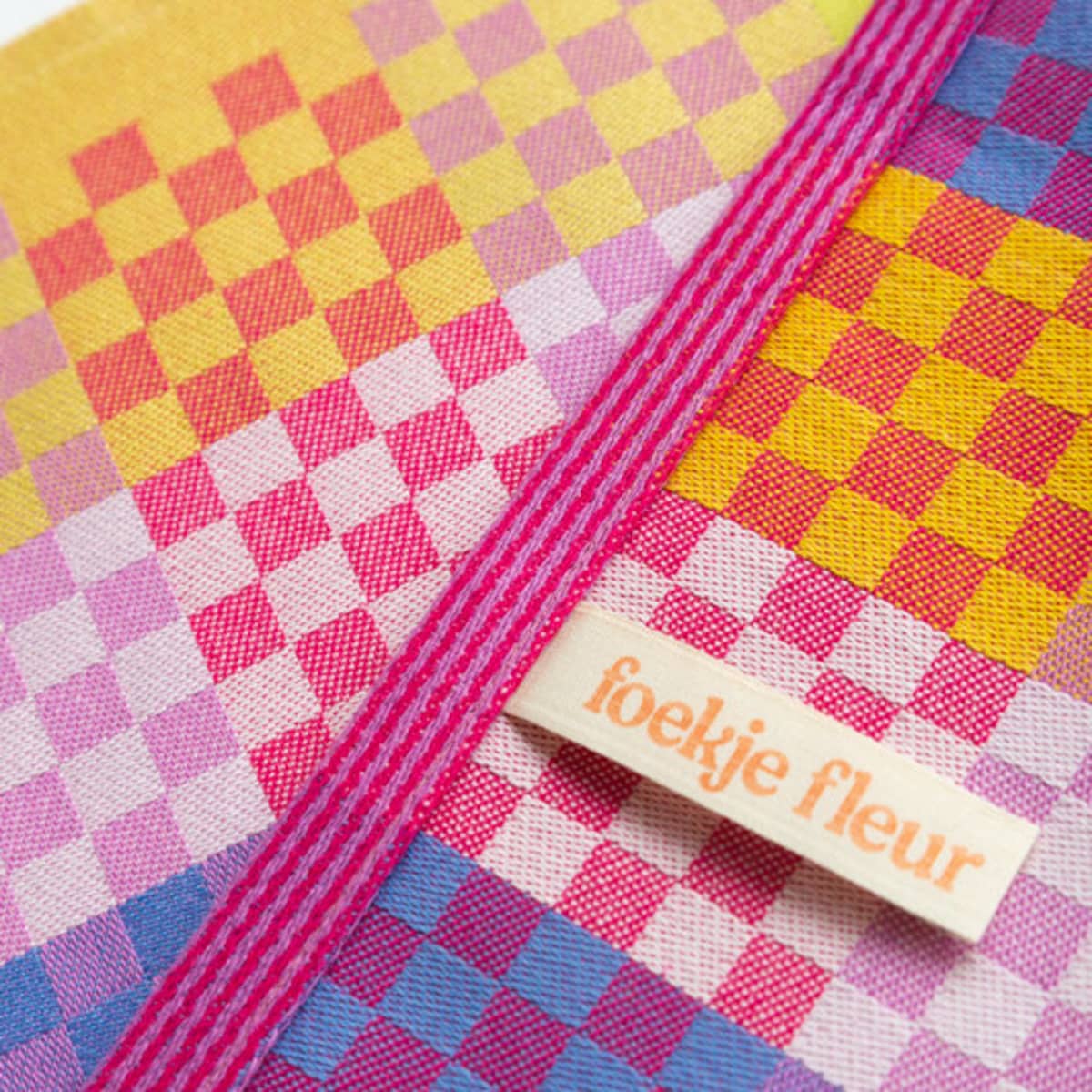 Foekje Fleur Odds & Ends Theedoek (#17A checkered check)