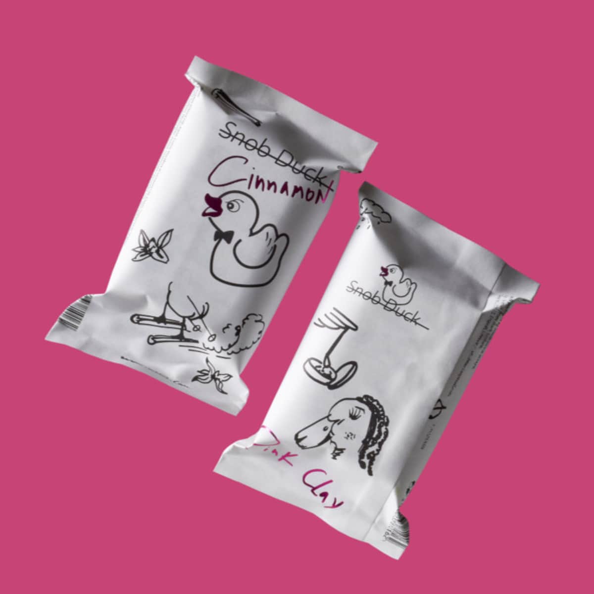Snob Duck Kaneel / Roze Klei Zeep afbeelding