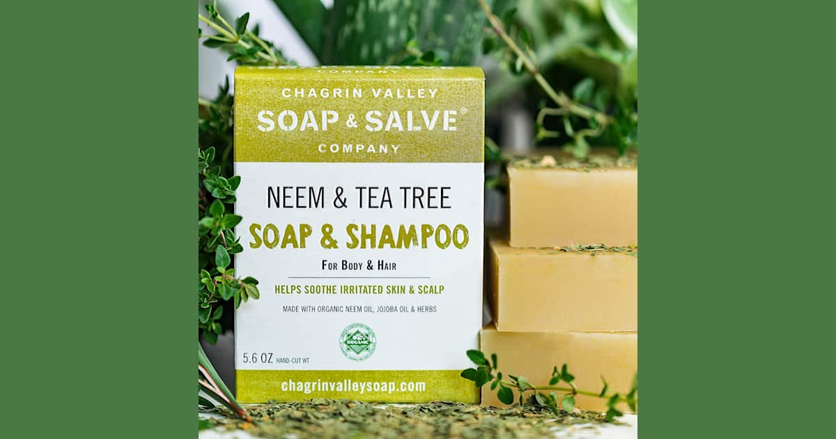 Chagrin Valley Neem & Tea Tree Body & Hair Shampoo Bar 160 gram | Zepig