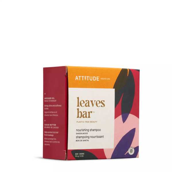 Attitude - Nourishing Shampoo Leaves Bar Sandalwood