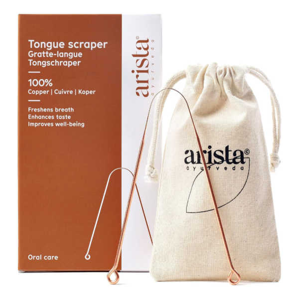 Arista Ayurveda - Ayurvedische tongschraper van puur koper