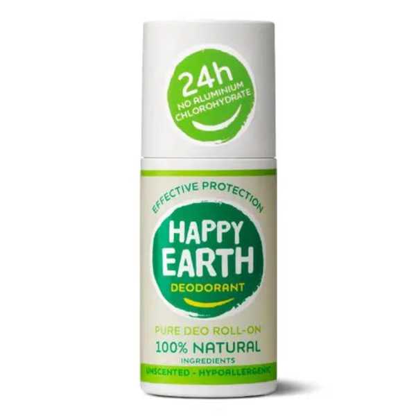 Happy Earth - Natuurlijke Deodorant Roller Unscented