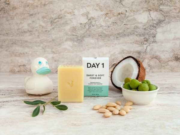 Day 1 - Sweet & Soft Forever - Body & Shampoo Soap Bar Unscented