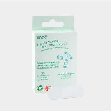 Anae - Pleisters in 3 maten van biologisch katoen