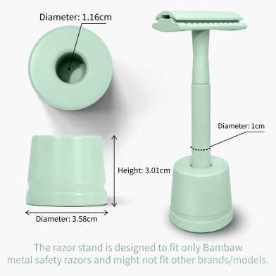 Bambaw Metalen Scheermes Houder Mint Groen