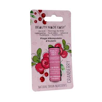 Beauty Made Easy - Papertube Vegan Lipscrub Cranberry