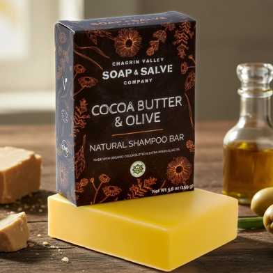 Chagrin Valley - Cocoa Butter & Olive Shampoo Bar (Coconut Oil Free)