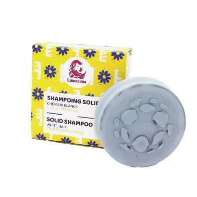 Lamazuna - White & Bright Shampoo Bar voor grijs haar