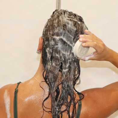 Lamazuna Keratine Reparatie Shampoo Bar voor beschadigd, droog of dof haar
