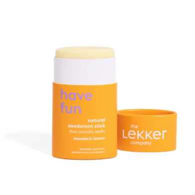 The Lekker Company Deodorant Stick Have Fun Mandarijn & Citroen