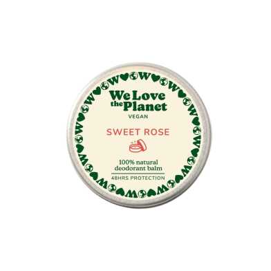 We Love the Planet Sweet Rose Vegan Deodorant Balm