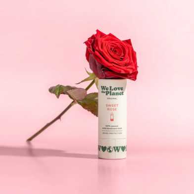 We Love the Planet Sweet Rose Deodorant Stick