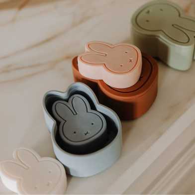Atelier Pierre Miffy Care Nijntje Silicone Zeepdoosje Silver Blue | Miffy Soapbox