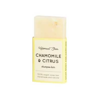 HelemaalShea - Kamille & Citrus Haarzeep voor Vet Haar - Mini / Tester
