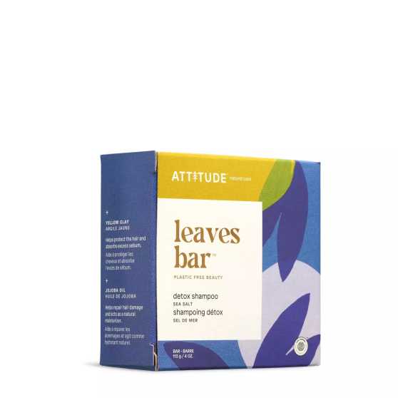 Attitude - Detox Shampoo Leaves Bar Sea Salt