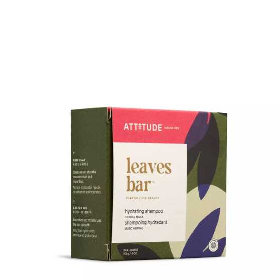 Attitude - Hydrating Shampoo Leaves Bar Herbal Musk