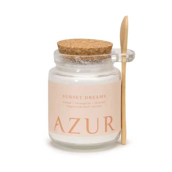 Azur Natural Bodycare - Badzout Sunset Dreams gemaakt van puur magnesiumzout