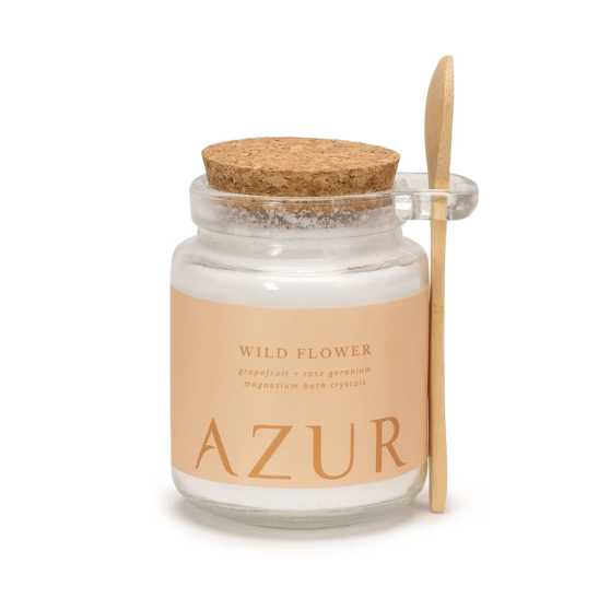 Azur Natural Bodycare - Badzout Wild Flower gemaakt van puur magnesiumzout