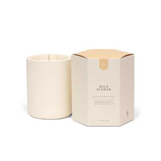 Azur Natural Bodycare - Natuurlijke Geurkaars Wild Flower van Biologische Sojawas