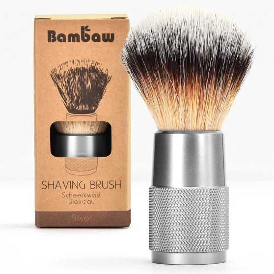 Bambaw - Vegan Scheerkwast Zilver