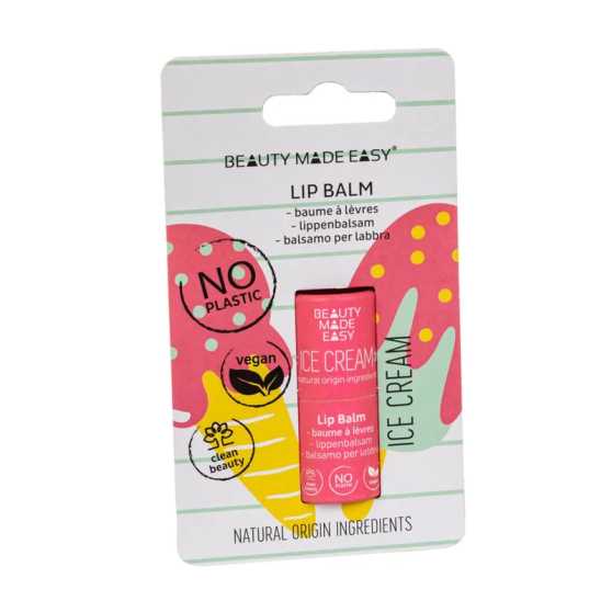 Beauty Made Easy Papertube Vegan Lipbalm Ice Cream
