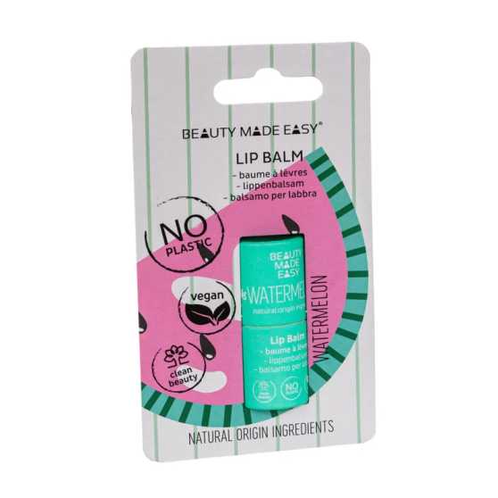 Beauty Made Easy - Papertube Vegan Lipbalm Watermelon