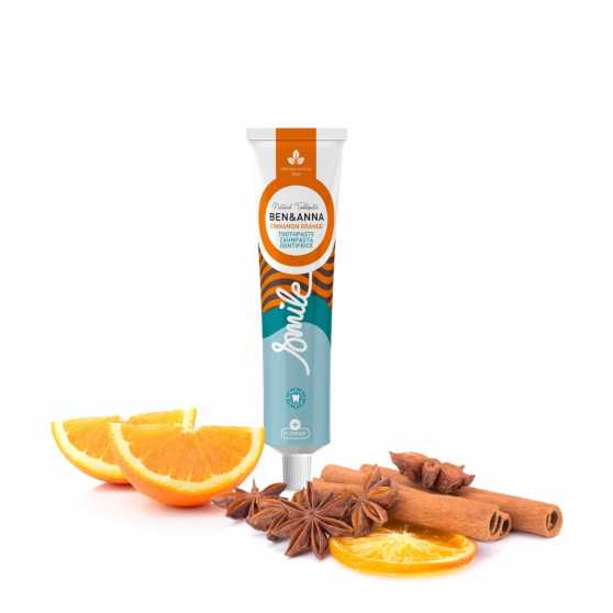 Ben & Anna Tandpasta Smile met Fluoride Cinnamon Orange