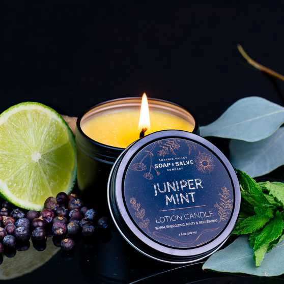 Chagrin Valley - Body & Massage Candle Juniper Mint