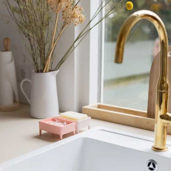Foekje Fleur Bubble Buddy Zeephouder & Zeeprasp Millenial Pink