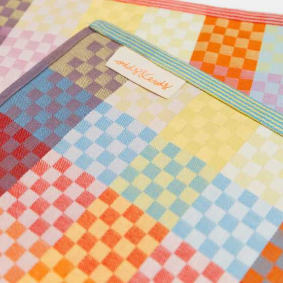 Foekje Fleur Odds & Ends Theedoek (#58A checkered check)