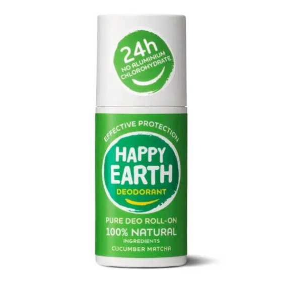 Happy Earth - Natuurlijke Deodorant Roller Cucumber Matcha