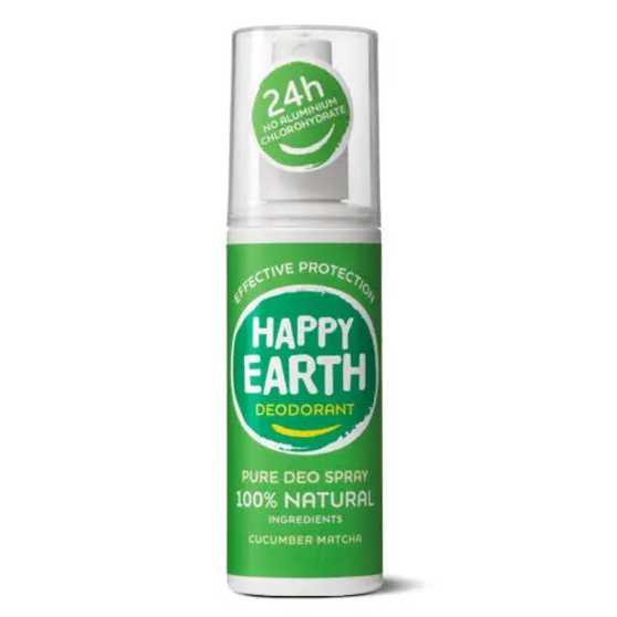 Happy Earth - Natuurlijke Deodorant Spray Cucumber Matcha