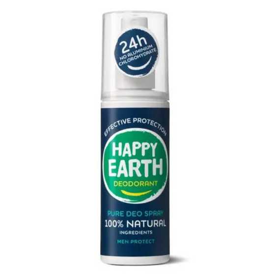 Happy Earth - Natuurlijke Deodorant Spray Men Protect