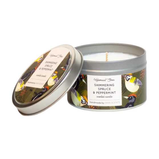HelemaalShea Geurkaars Shimmering Spruce & Peppermint