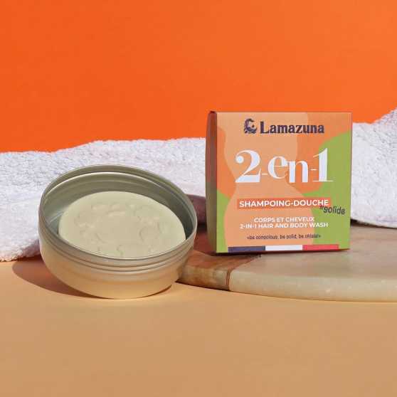 Lamazuna - 2-in-1 Shampoo bar en Lichaamszeep voor alle haartypes