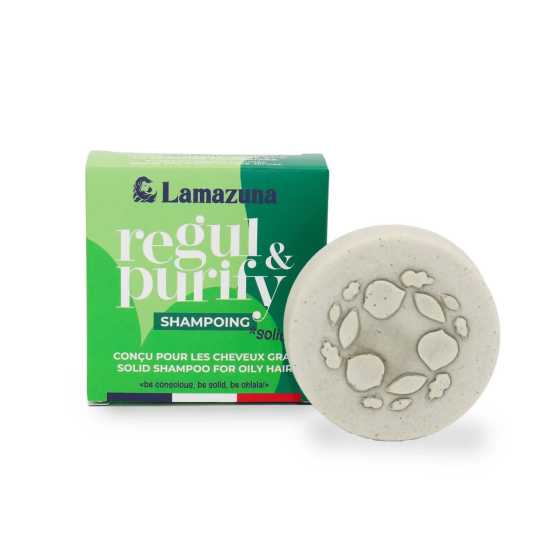 Lamazuna - Regul & Purify Shampoo Bar voor vet haar