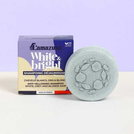 Lamazuna - White & Bright Shampoo Bar voor grijs haar