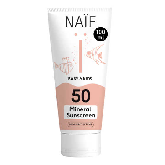 Naïf - Minerale Zonnebrandcrème SPF50 voor Baby & Kids