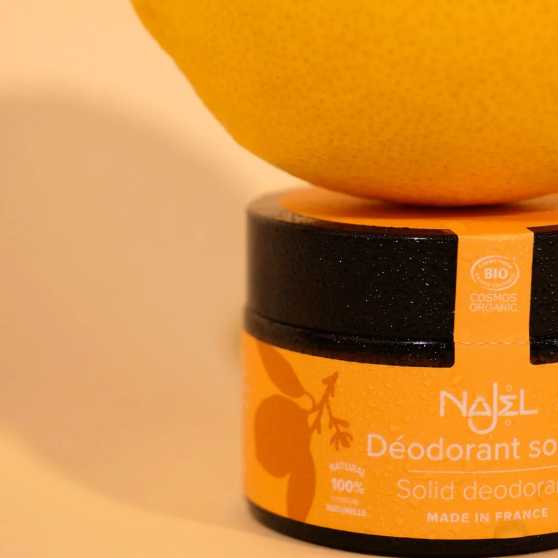 Najel Deodorant Balm met Witte Klei, Sheaboter, Mango & Citrus