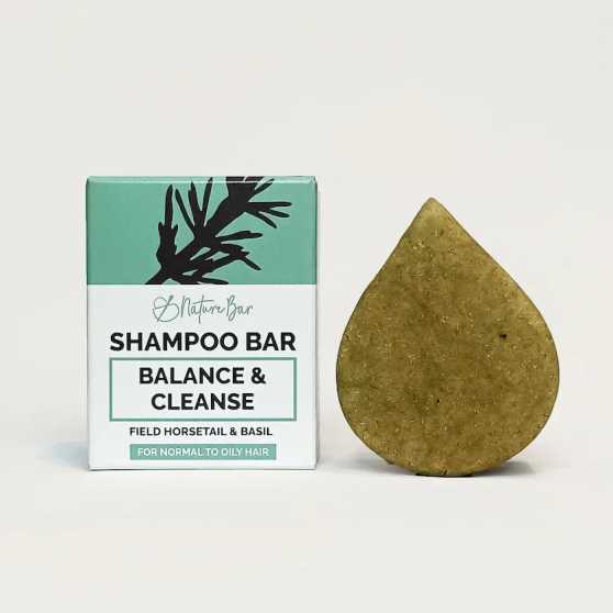 Nature Bar - Shampoo Bar Balans & Diepe reiniging met Heermoes & Basilicum | Normaal tot vet haar