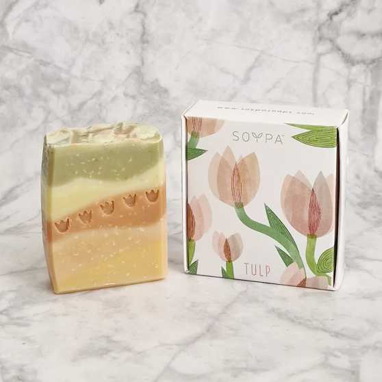Soypa - Tulp Handgemaakte Zeep | Mandarijn, neroli en lavendel