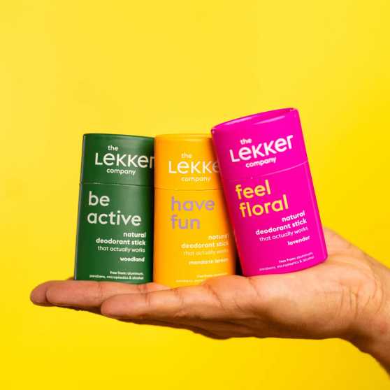 The Lekker Company Deodorant Stick Be Active Woodland