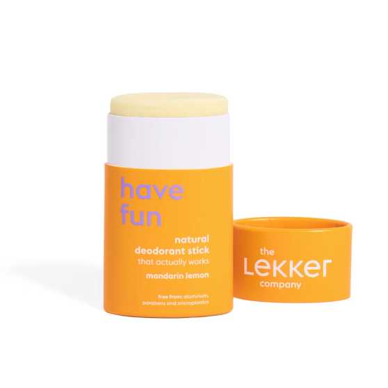 The Lekker Company Deodorant Stick Have Fun Mandarijn & Citroen