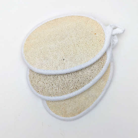 Eigen merk - Natuurlijke Loofah Zeepkussen / Spons 3 stuks