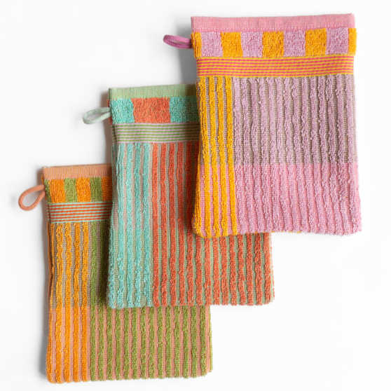 Foekje Fleur Odds & Ends Washand Trio (#23 tulip quilt)