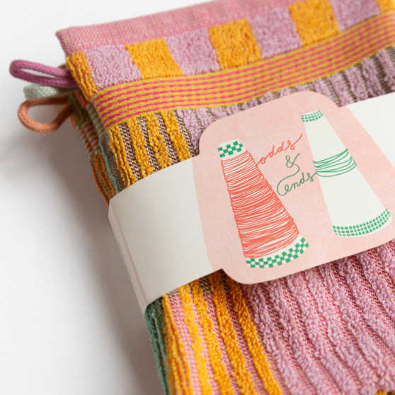 Foekje Fleur Odds & Ends Washand Trio (#23 tulip quilt)