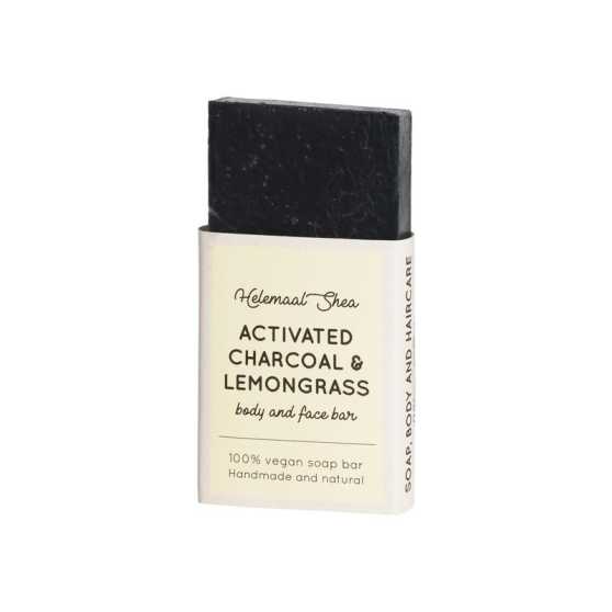 HelemaalShea - Actieve kool & Citroengras Zeep - Mini / Tester