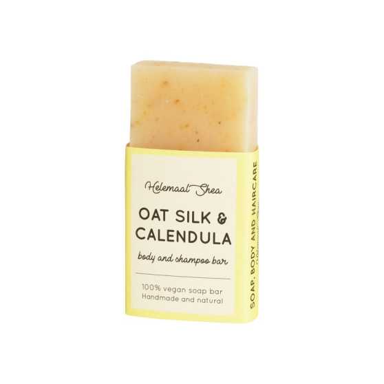 HelemaalShea - Haverzijde & Calendula Haar & Body Zeep - Mini / Tester